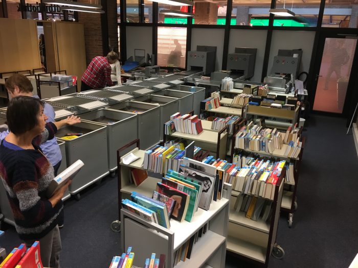 Sortieranlage in der Münchner Zentralbibliothek