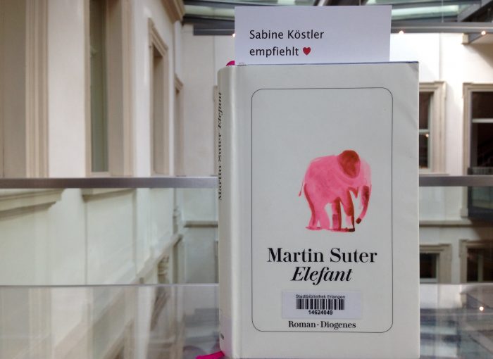 Lesetipp Martin Suter Elefant © Stadtbibliothek Erlangen