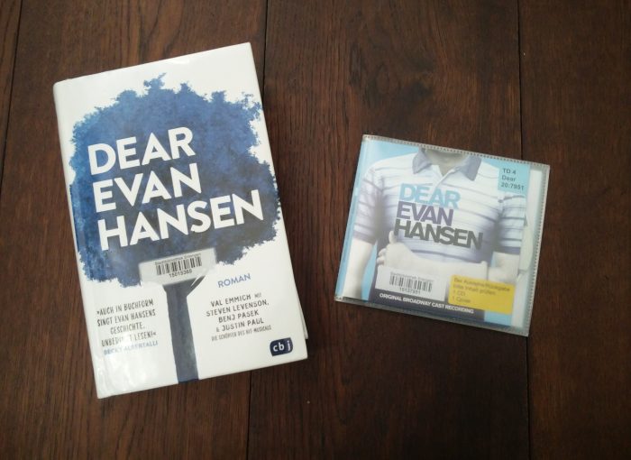Das Buch und die CD von Dear Evan Hansen