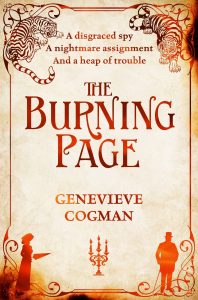 Das Cover von "The burning Page" mit Link zum Bibliothekskatalog