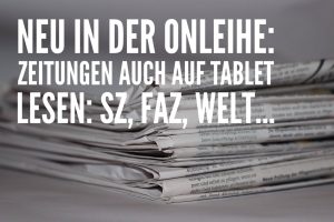 Zeitungen auf Tablet lesen: SZ, FAZ, Welt...
