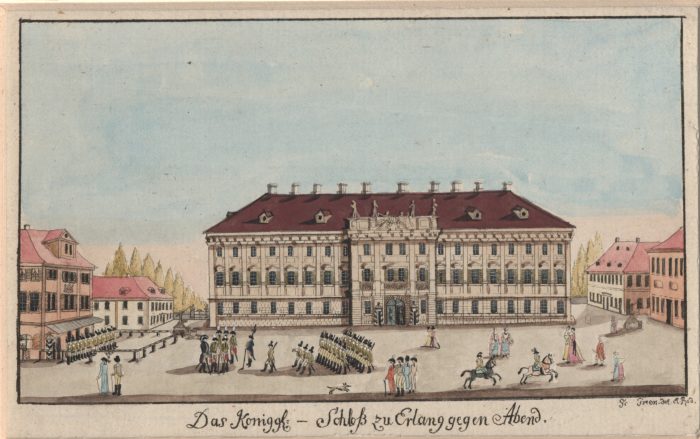 Das Erlanger Schloss um 1792 (Erlangen, Stadtarchiv VI.J.a.207)